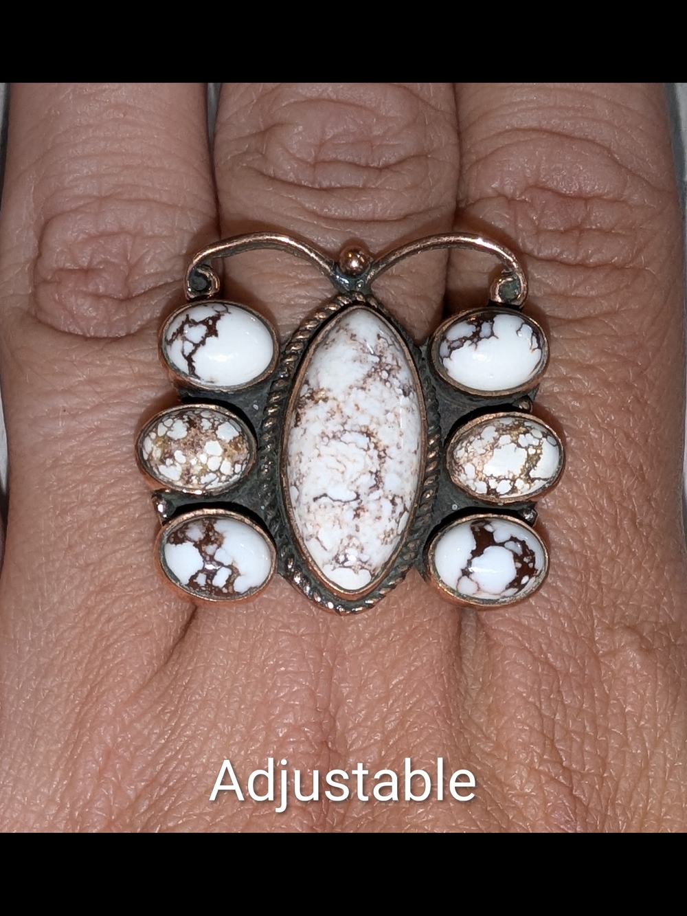 Wild Horse BUTTERFLY Statement Ring - Adjustable Size